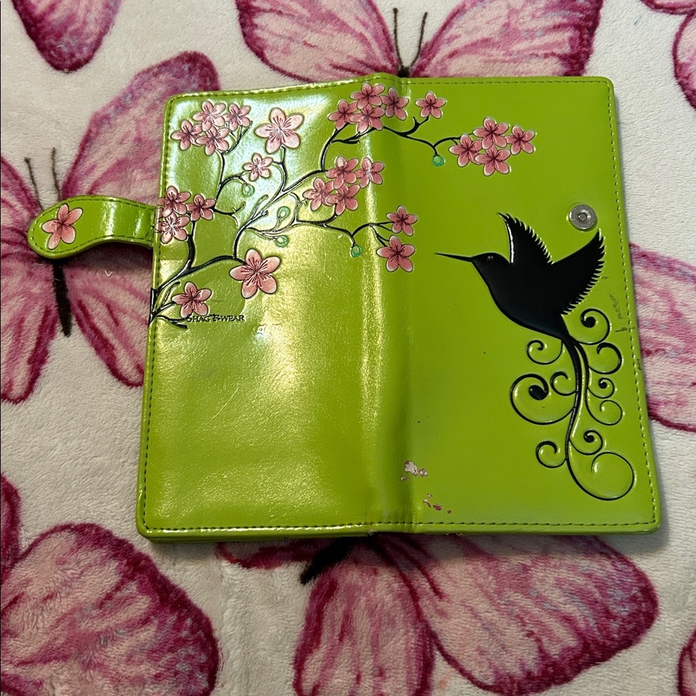Green Hummingbird Wallet - Picture 3 of 6